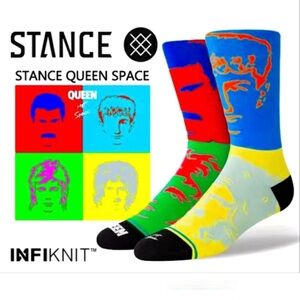 NWT Stance Queen Hot Space Socks
Colorblock 13"